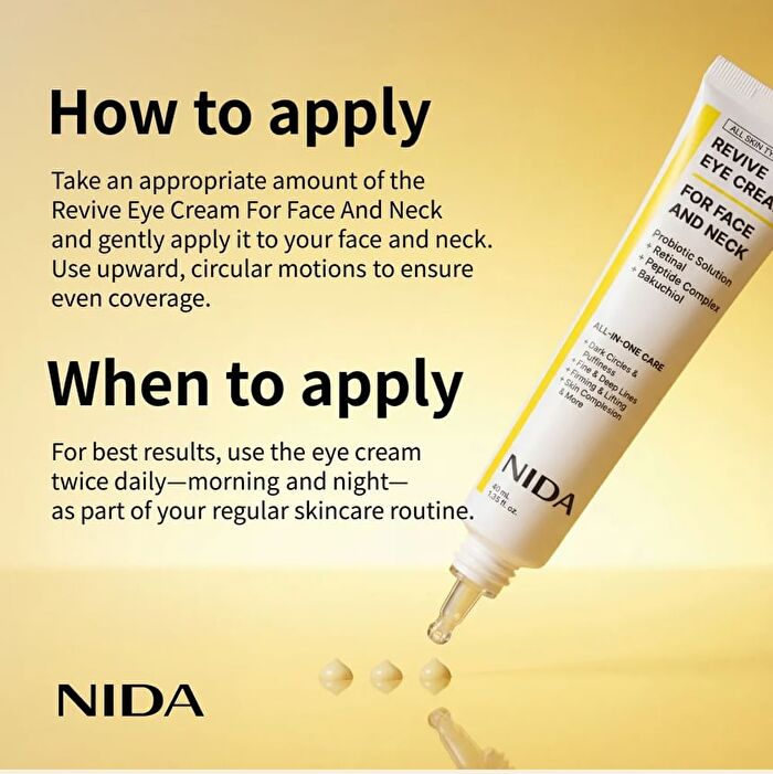Nida Revive Eye Cream For Face And Neck - 40ml