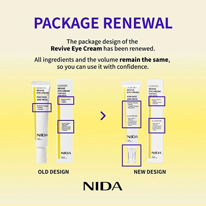 Nida Revive Eye Cream For Face And Neck - 40ml