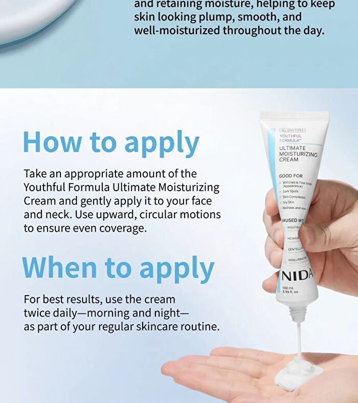 Nida Youthful Formula Ultimate Moisturizing Cream - 100ml