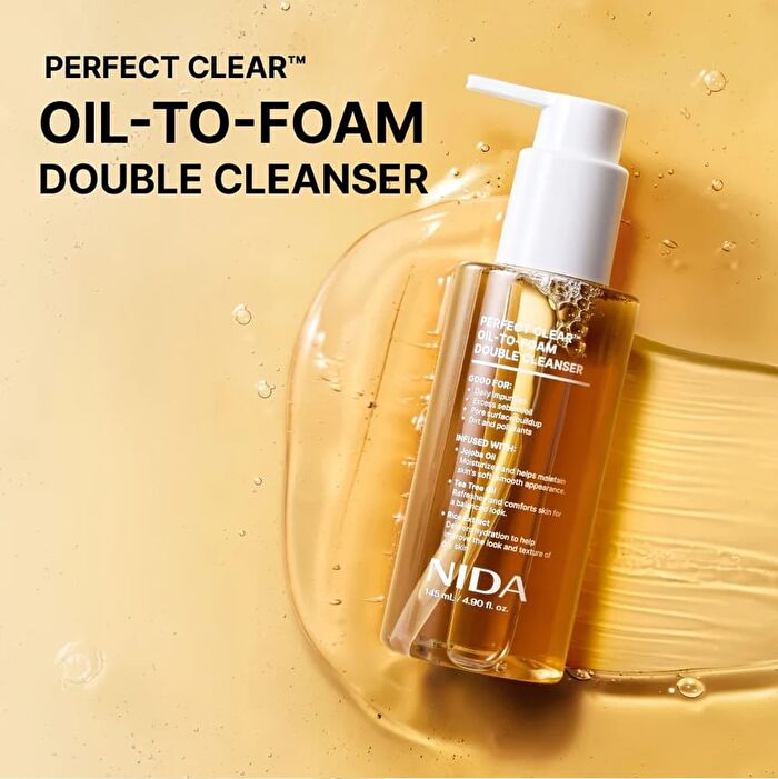 Nida Perfect Clear Oil-To-Foam Double Cleanser - 145ml