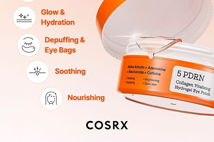 Cosrx 5 PDRN Collagen Vitalizing Hydrogel Eye Patch - 60 patches