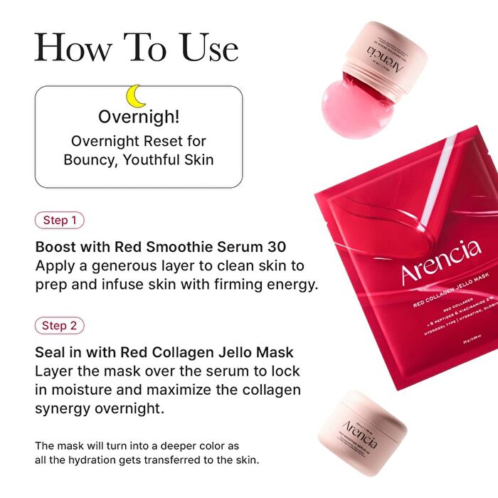 Red Collagen Jello Mask - 25g x 1 sheet