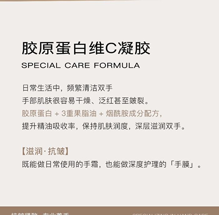 Collagen Vitamin C Rejuvenating Gel Hand Cream - 3 Flavors - Chamomile - 200ml