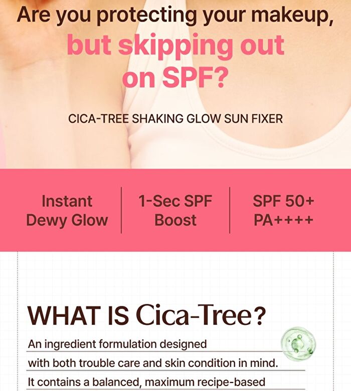 Cica-Tree Shaking Glow Sun Fixer - 50ml
