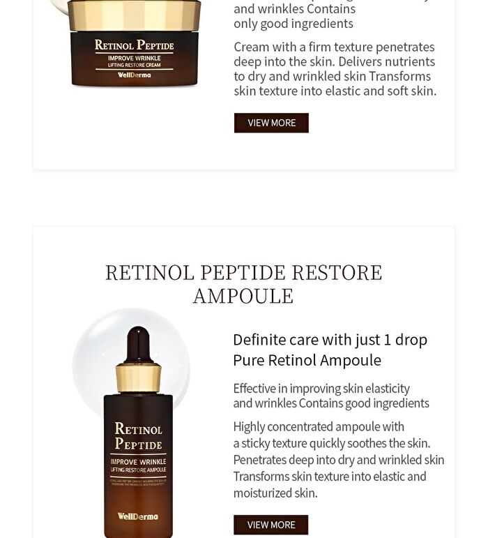 Premium Retinol Peptide Improve Wrinkle Special Set - 5 pcs
