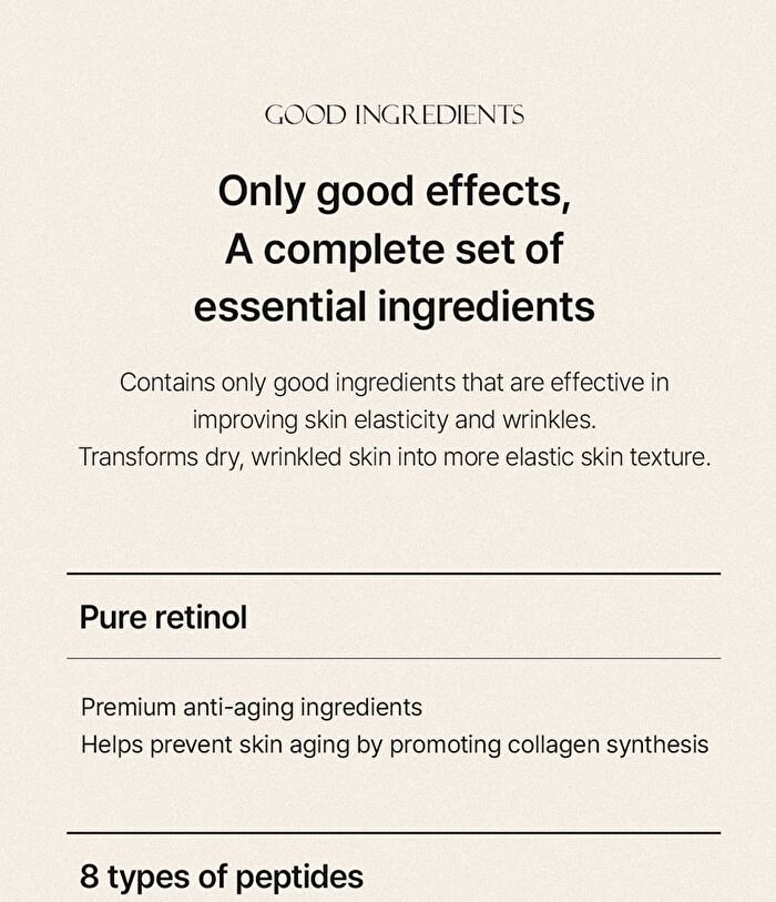 Retinol Peptide Improve Wrinkle Lifting Restore Emulsion - 120ml