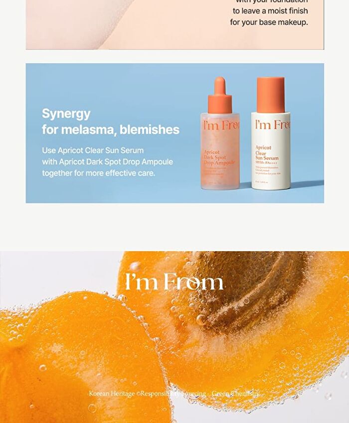 I\'m from Apricot Clear Sun Serum - 50ml