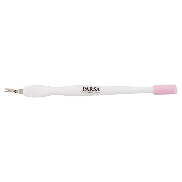 Cuticle Knife with Ceramic Hoof Stick - Pink & White