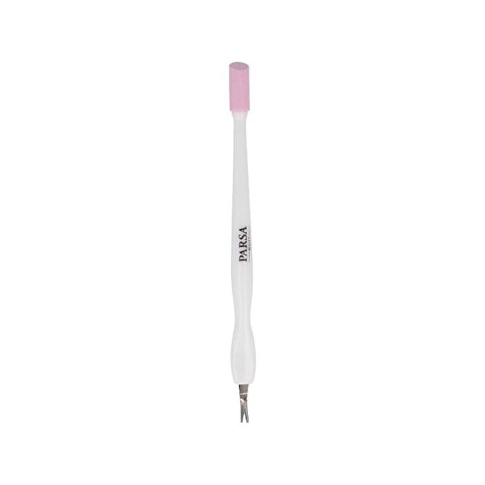 Cuticle Knife with Ceramic Hoof Stick - Pink & White
