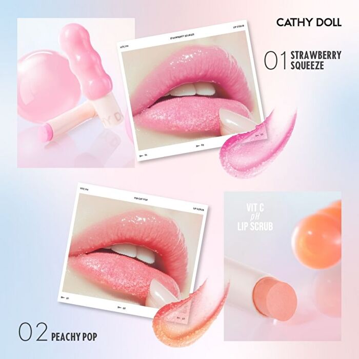 Peachy Pop Vit C PH Lip Scrub - 2.3g