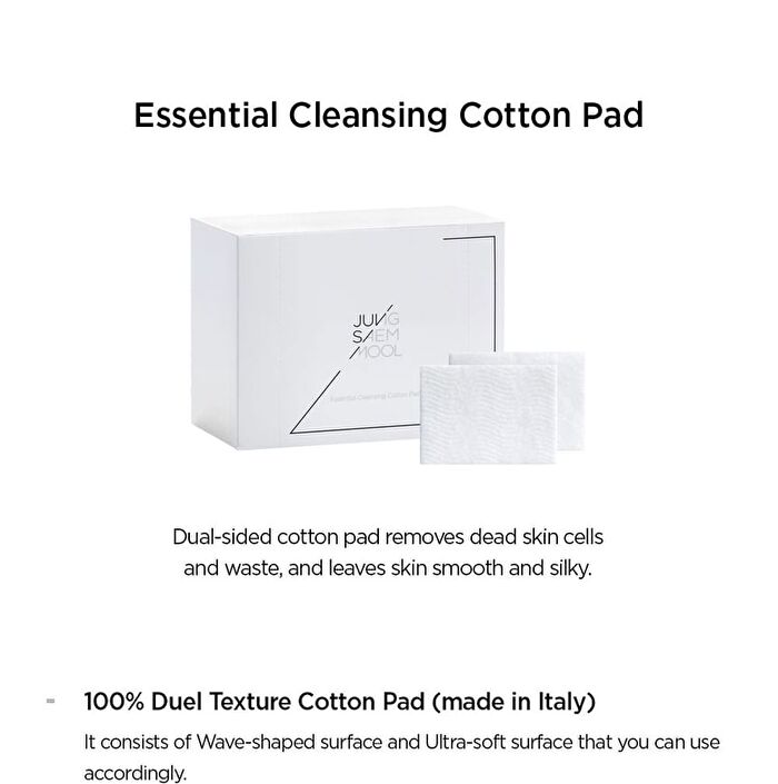 Jung Saem Mool Essential Cleansing Cotton Pad - 80 pcs