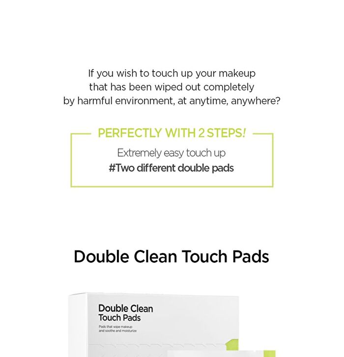 Jung Saem Mool Double Clean Touch Pads - 20 packets