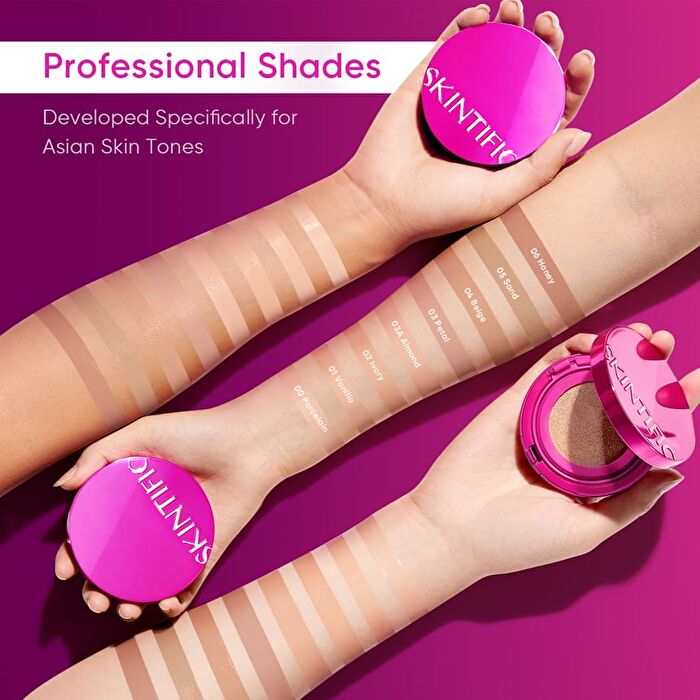 Skintific Cover Glow Perfect Cushion - 8 Shades - 01 Vanilla - 11g