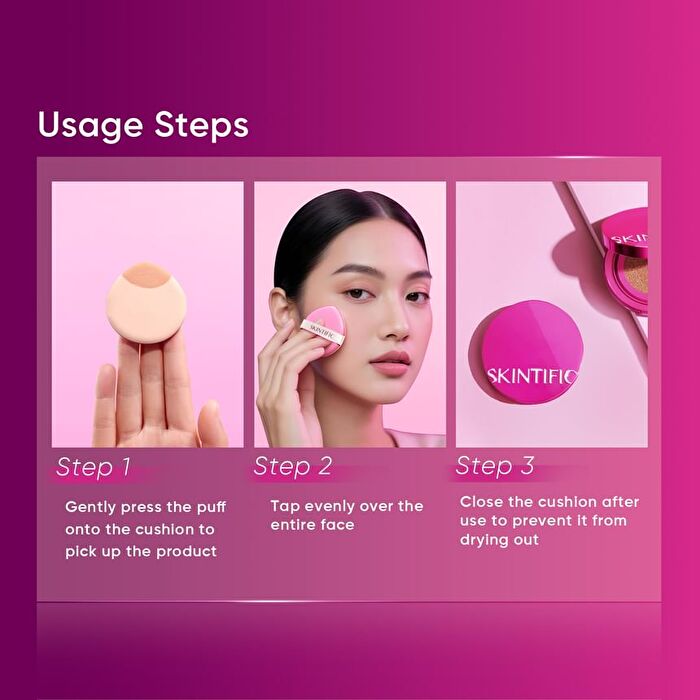 Skintific Cover Glow Perfect Cushion - 8 Shades - 02 Ivory - 11g