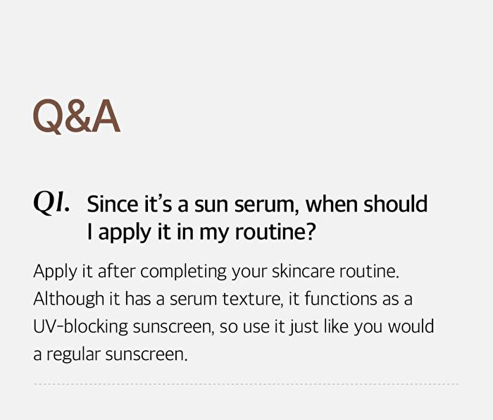 mixsoon Bean Sun Serum Mini - 10ml