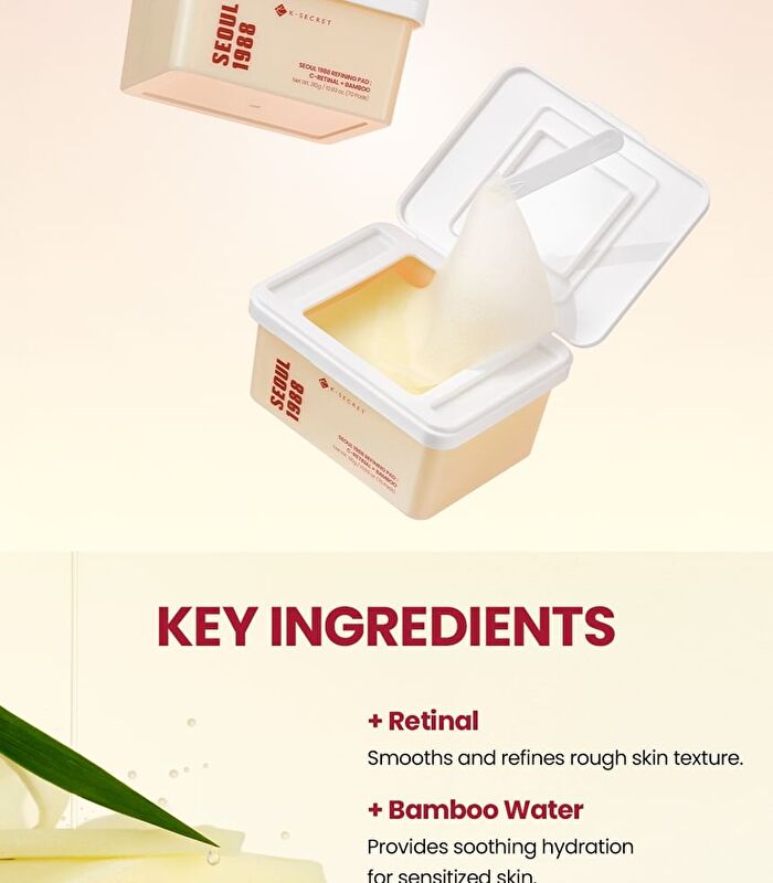 Ksecret SEOUL 1988 Refining Pad : C-Retinal + Bamboo - 70 pads