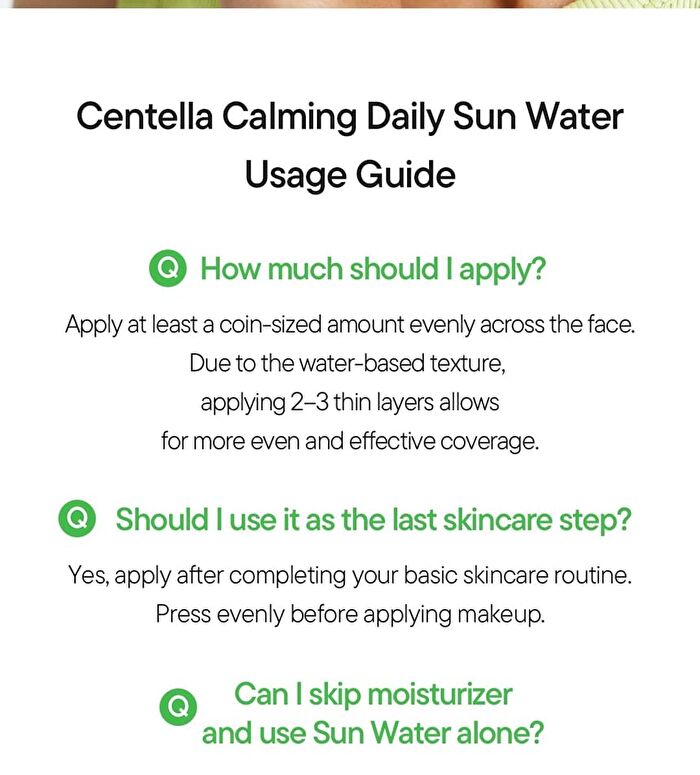 Centella Calming Daily Sun Water - 120ml