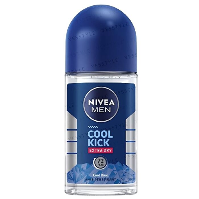 Men Cool Kick Extra Dry Cool Blue Deodorant Roll On - 50ml