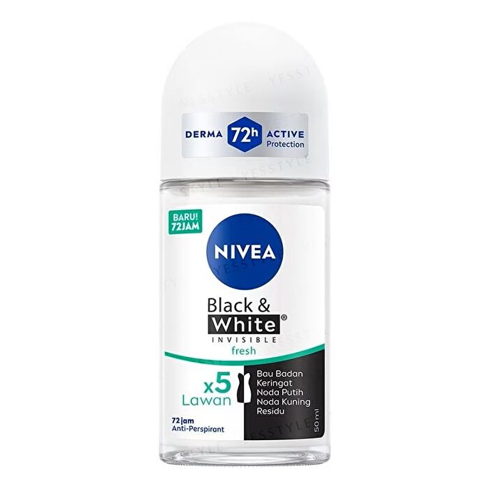 Invisible Black & White Fresh Deodorant Roll On - 50ml