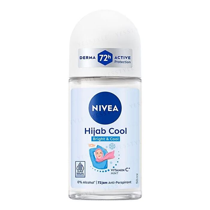 Hijab Cool Bright & Cool Vitamin C & Mint Deodorant Roll On - 50ml