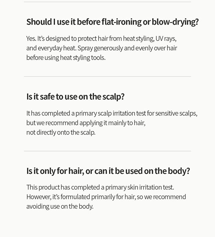 Heat Proof Hair Mist - 2 Types - #02 My Default