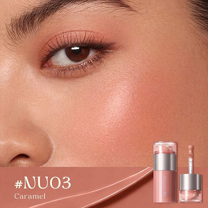Focallure Toasted Cream Dot Blush - 6 Colors - #PK05 Milk Tea - 5g