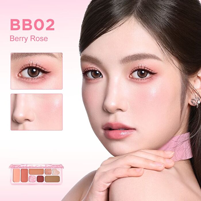 Pinkflash All-in-One Face Palette - 2 Types - #OR03 Sunlit Peach