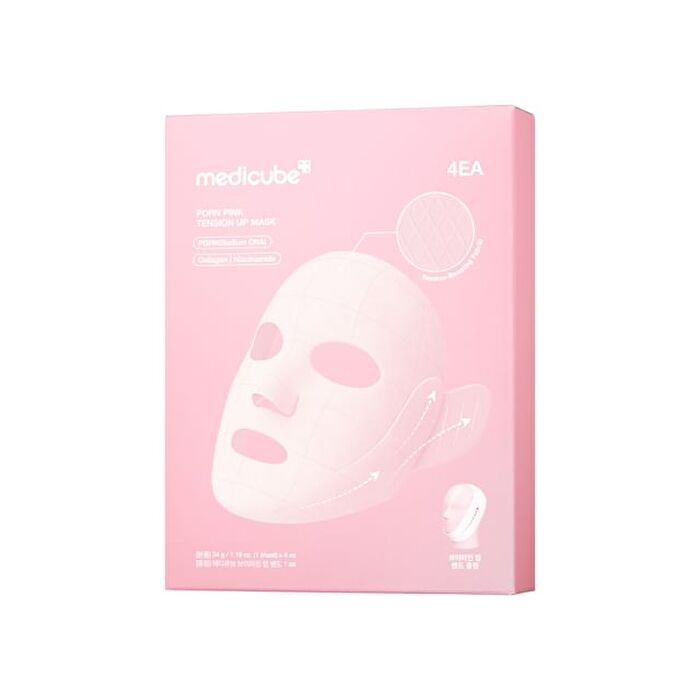 PDRN Pink Tension Up Mask Set - 34g x 4 sheets