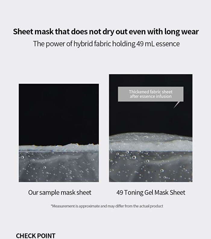 49 Toning Gel Mask Set - 49ml x 5 sheets