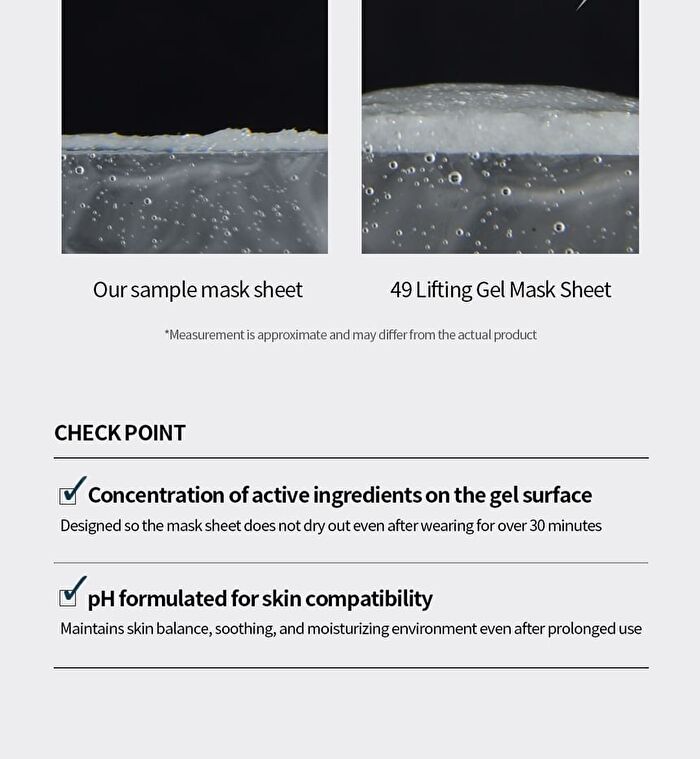 49 Lifting Gel Mask Set - 49ml x 5 sheets