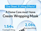 Aqua Squalane Moisturizing Cream Wrapping Mask Set - 18ml x 4 sheets