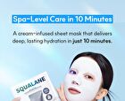Aqua Squalane Moisturizing Cream Wrapping Mask Set - 18ml x 4 sheets