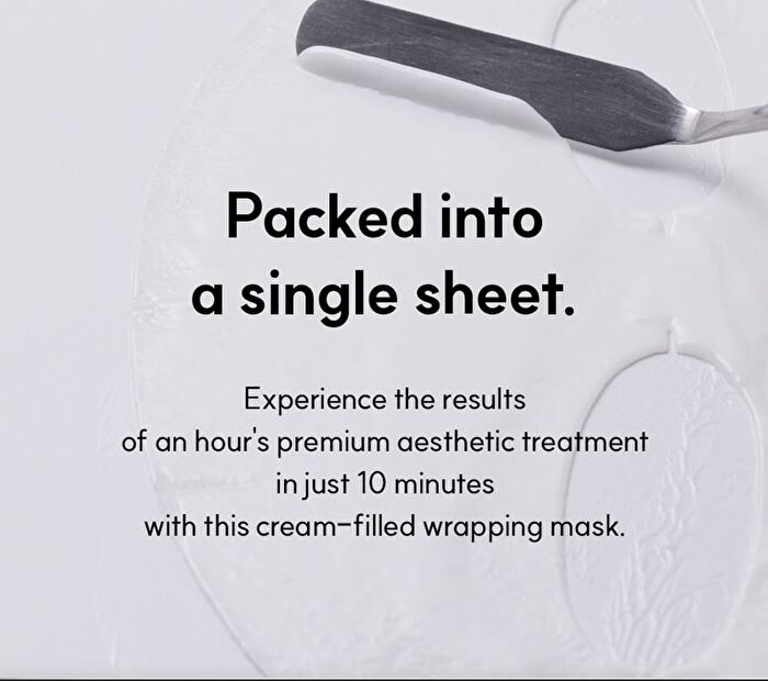Aqua Squalane Moisturizing Cream Wrapping Mask Set - 18ml x 4 sheets