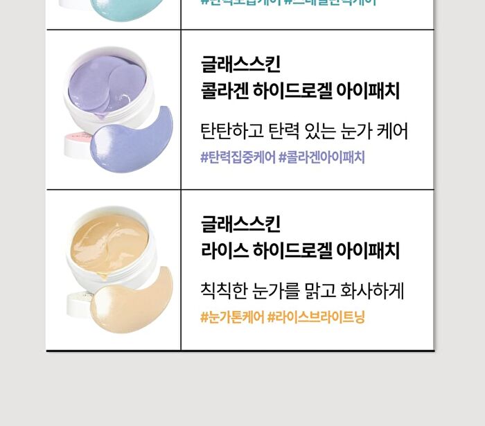 esfolio Glass Skin Collagen Hydrogel Eye Patch - 60 patches