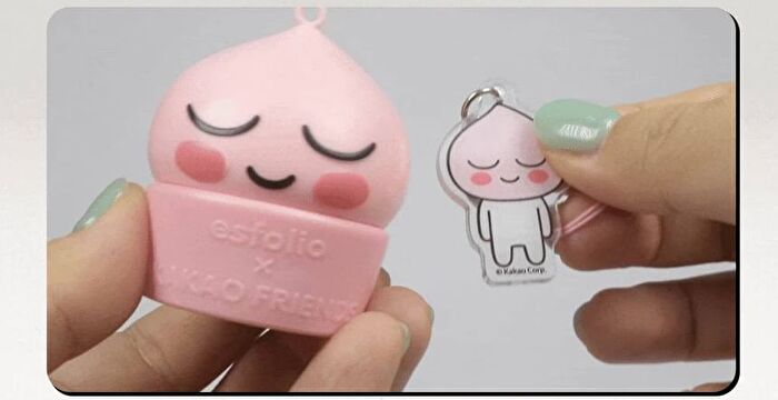 esfolio Moist Tok Peach Pop Lip Balm Set KAKAO FRIENDS Edition - 2 pcs
