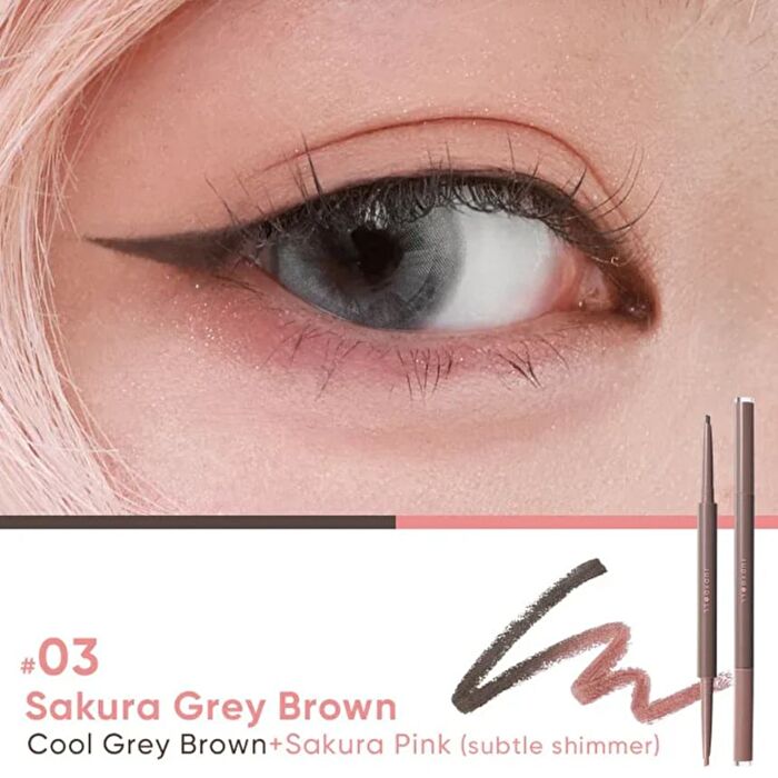 Dual-Color Gel Eyeliner Pencil - 3 Colors - #01 Natural Nude Brown