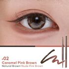 Dual-Color Gel Eyeliner Pencil - 3 Colors - #02 Caramel Pink Brown