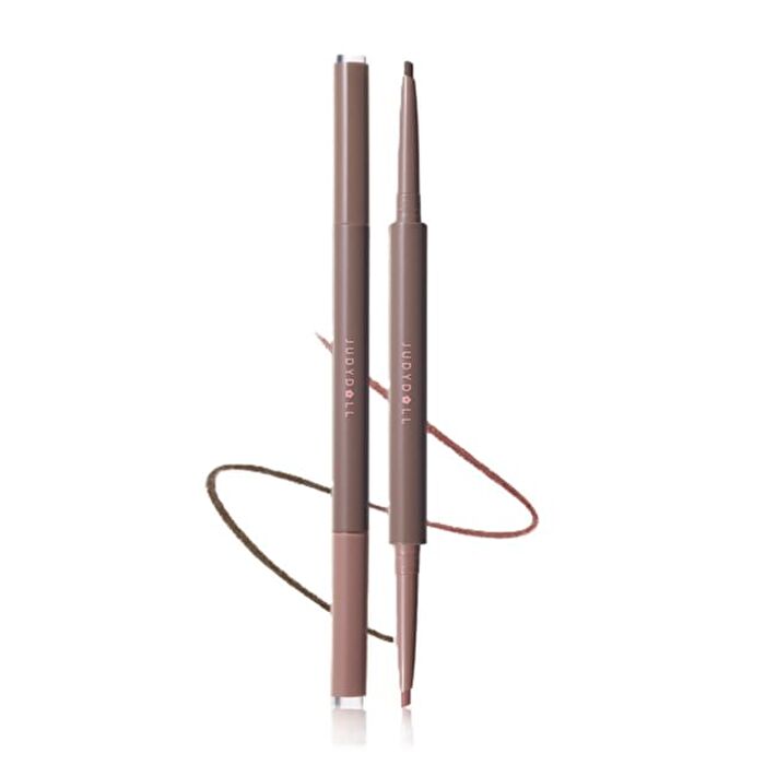 Dual-Color Gel Eyeliner Pencil - 3 Colors - #02 Caramel Pink Brown