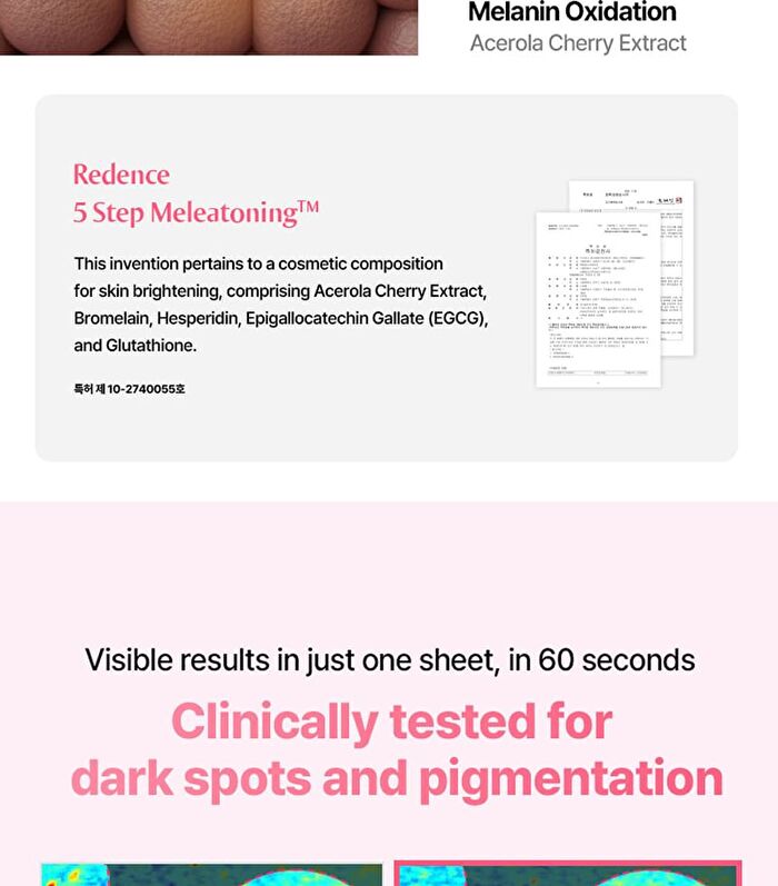 Re:dence Tone & Spot Perfect Glow Mask - 25ml x 1 sheet
