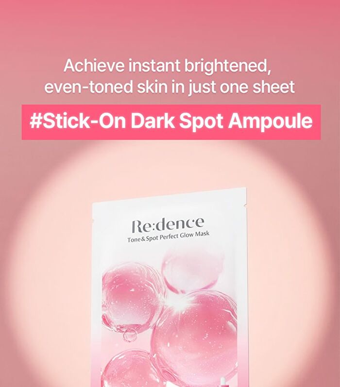 Re:dence Tone & Spot Perfect Glow Mask - 25ml x 1 sheet