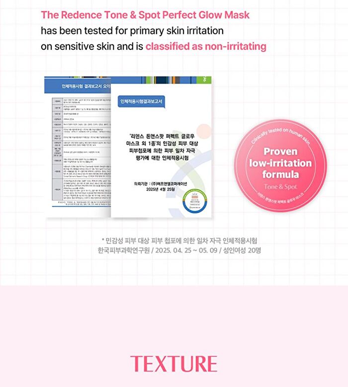 Re:dence Tone & Spot Perfect Glow Mask - 25ml x 1 sheet