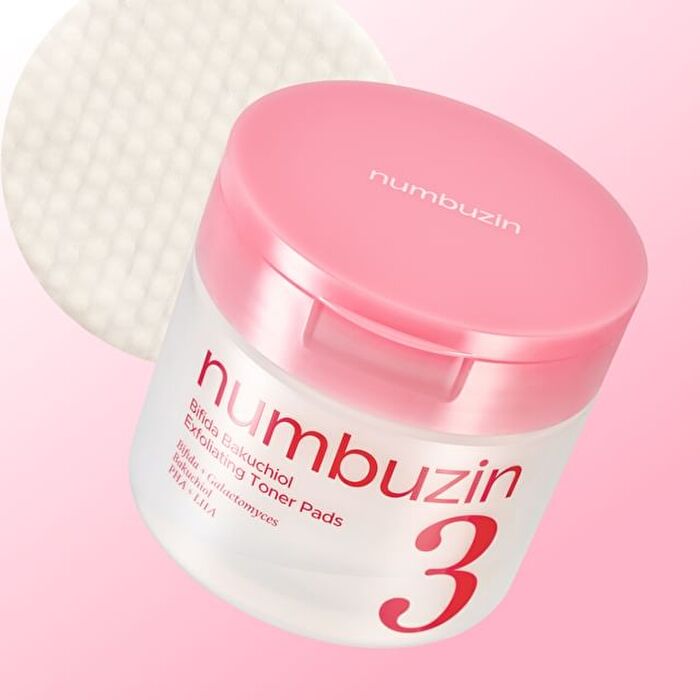 numbuzin No.3 Bifida Bakuchiol Exfoliating Toner Pads - 70 pads