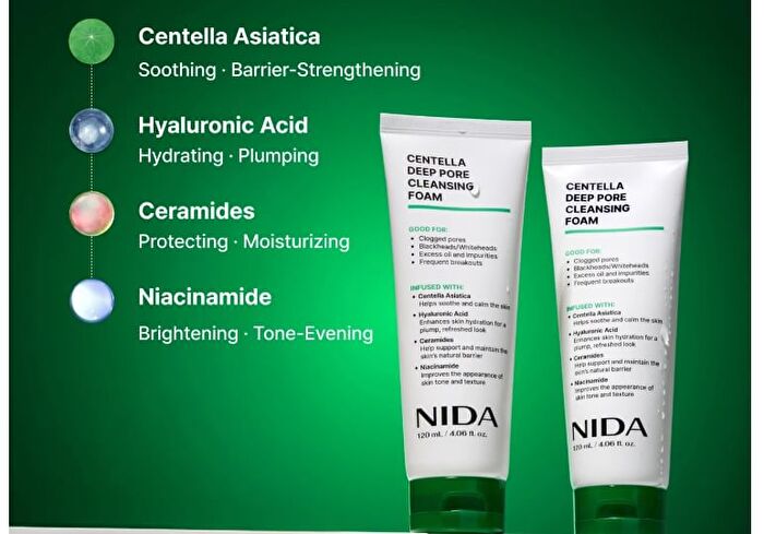 Nida Centella Deep Pore Cleansing Foam - 120ml