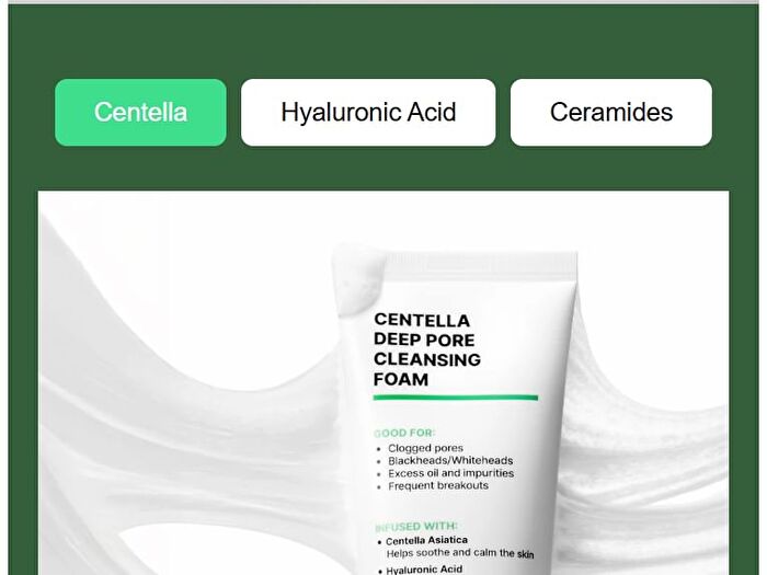 Nida Centella Deep Pore Cleansing Foam - 120ml