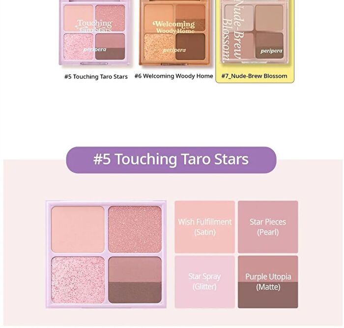 peripera Ink Pocket Shadow Palette - 4 Types - #13 Aegyosal Should I?