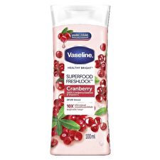 Vaseline Healthy Bright Superfood Freshlock 100% Cranberry Essence & Vitamin C Body Lotion - 100ml