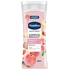 Vaseline Healthy Bright Superfood Freshlock 100% Peach Essence & Vitamin E Body Lotion - 100ml