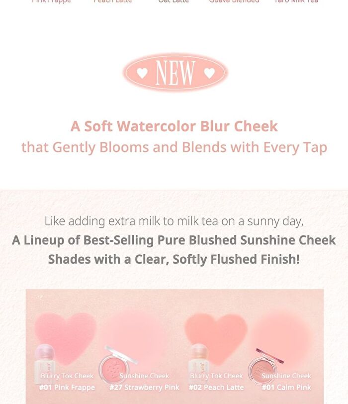 peripera Blurry Tok Cheek - 5 Colors - #05 Chai Taro