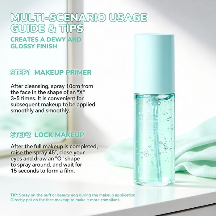 Derol Jelly Grip Hydrating Prime & Set Spray - 50ml