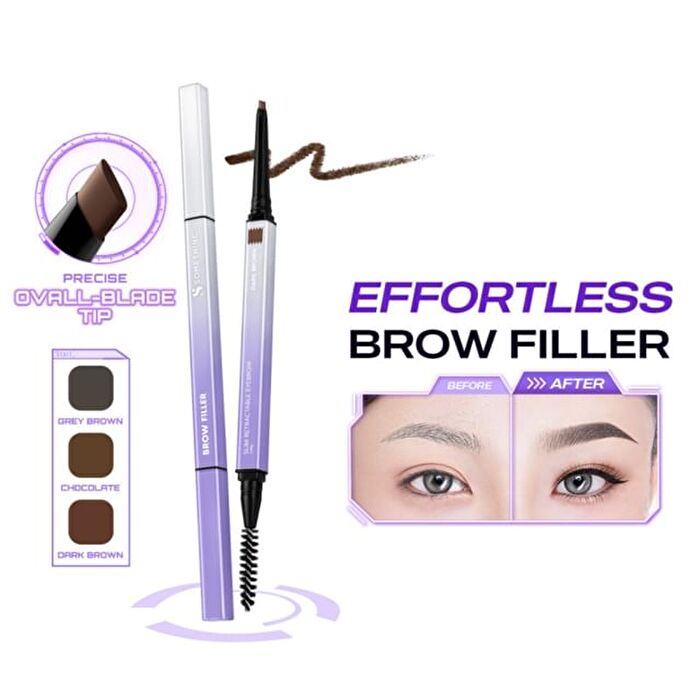 Somethinc Brow Filler Slim Retractable Eyebrow - Chocolate